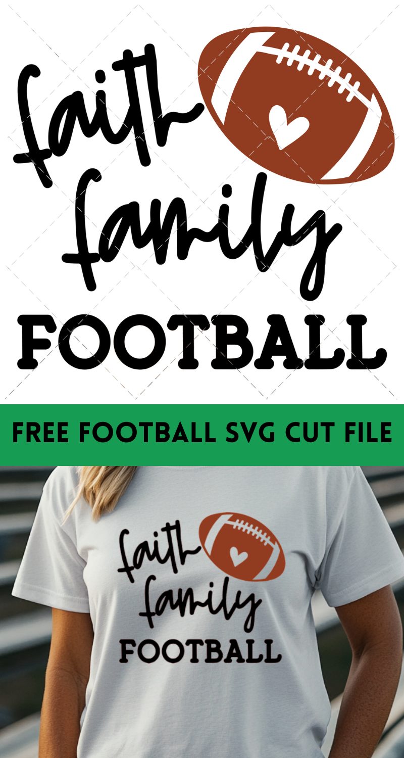 Faith Family Football SVG