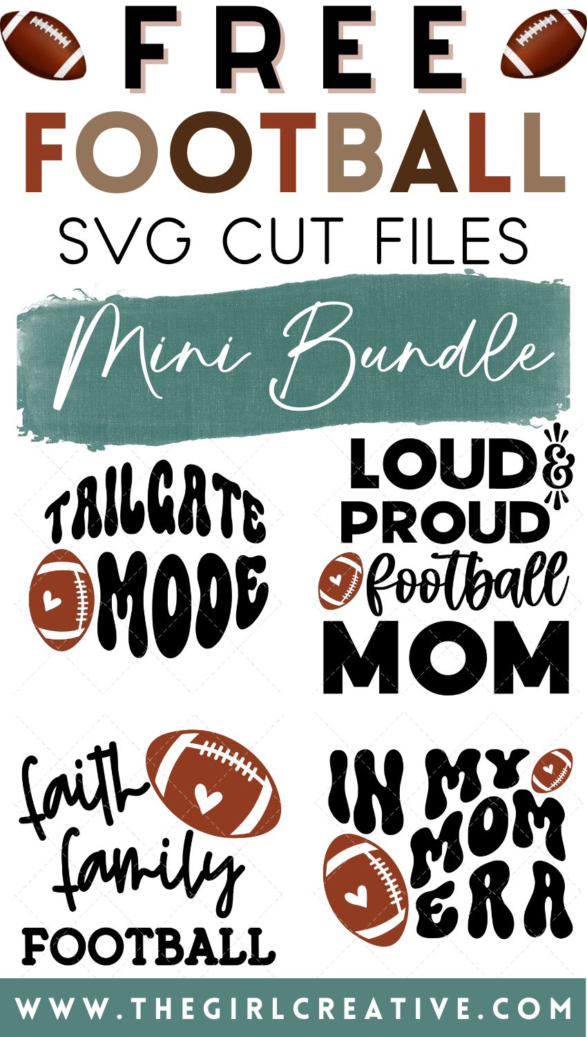 Football SVGs for Silhouette Crafts