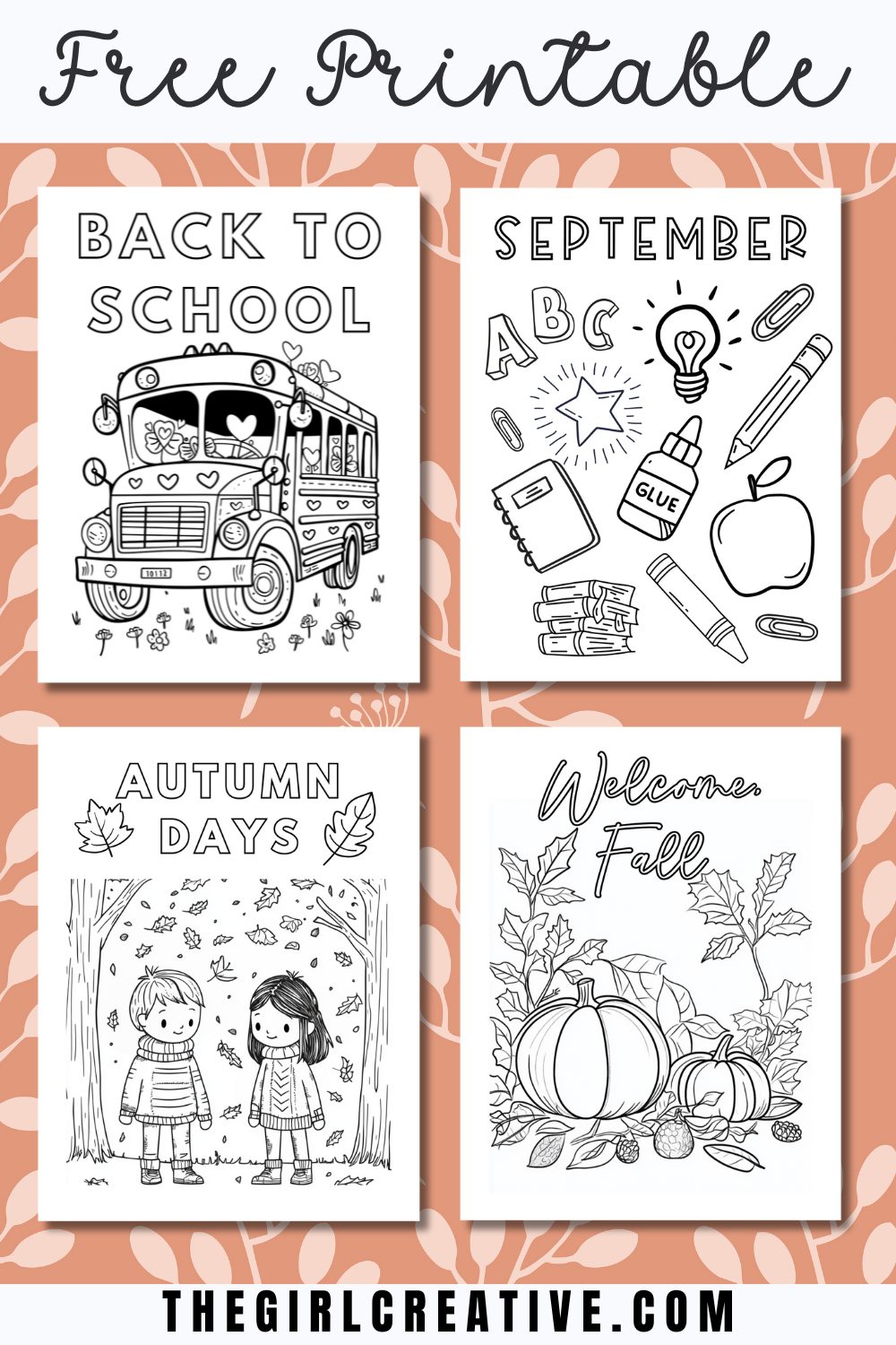 Free Printable Coloring Pages for Kids