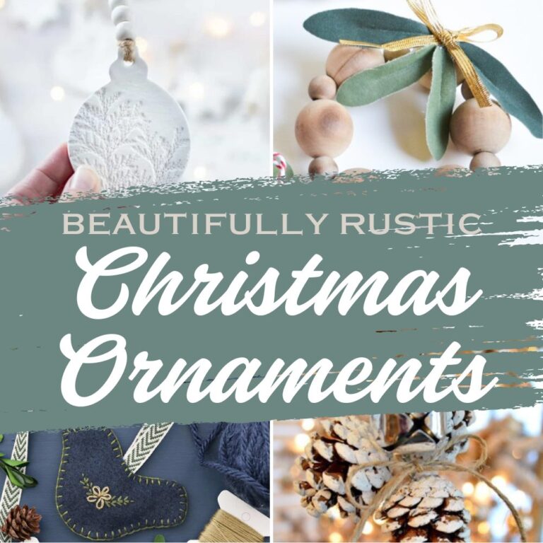 Beautifully Rustic Christmas Ornaments that are Easy to Make