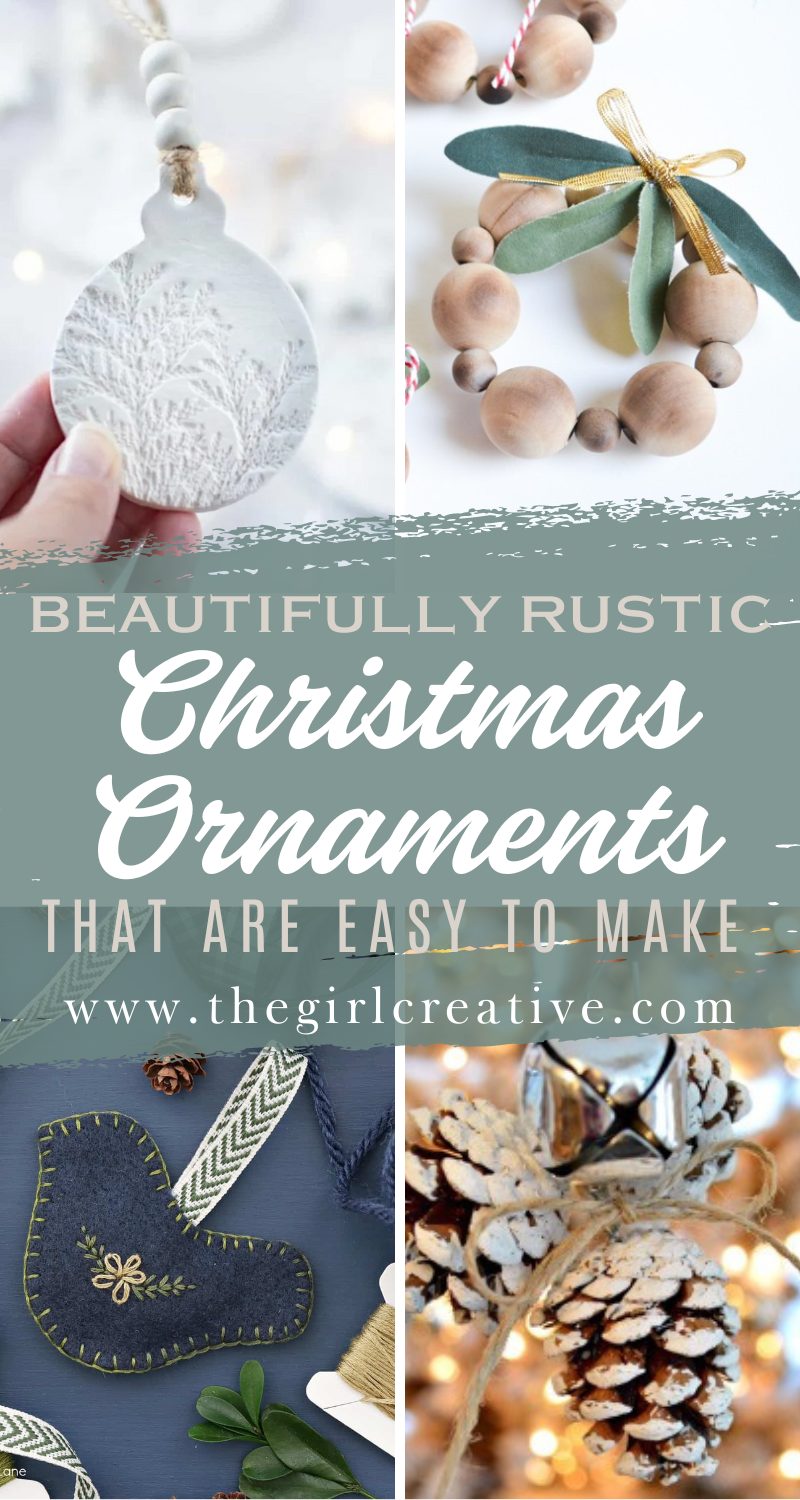 Beautifully Rustic Christmas Ornaments that are Easy to Make