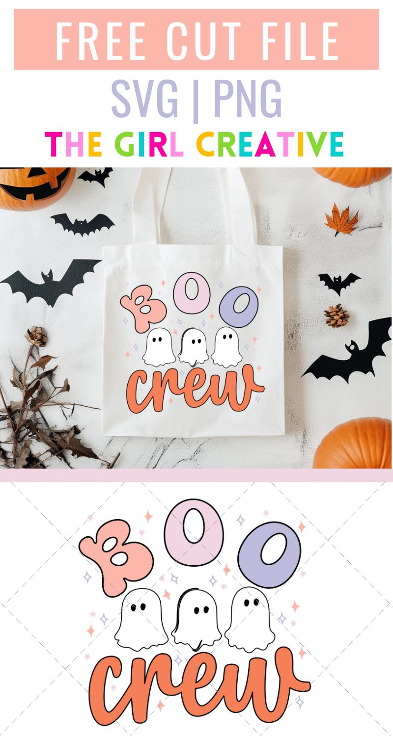 Boo Crew Trick or Treat Bag + Free SVG