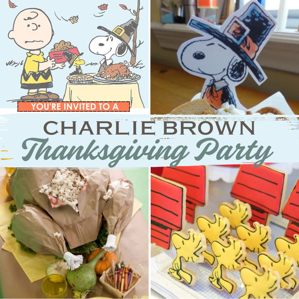 Charlie Brown Thanksgiving Party Printables and Ideas