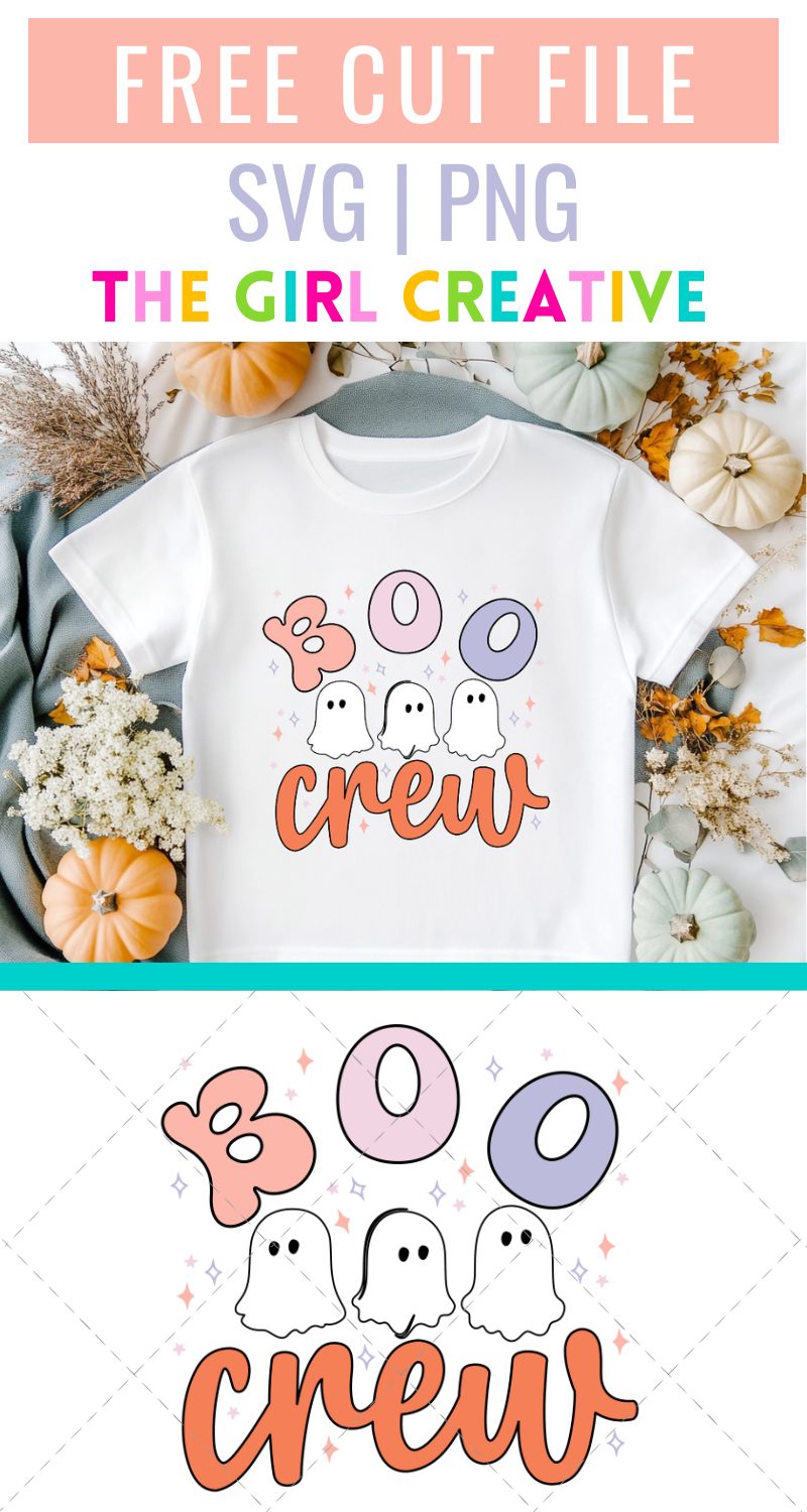 Free Boo Crew SVG for Shirts, Mugs, Trick or Treat Bags and More