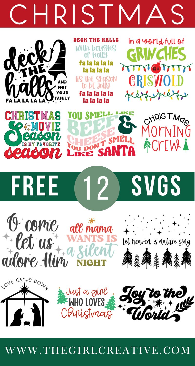 Free CHRISTMAS SVGs