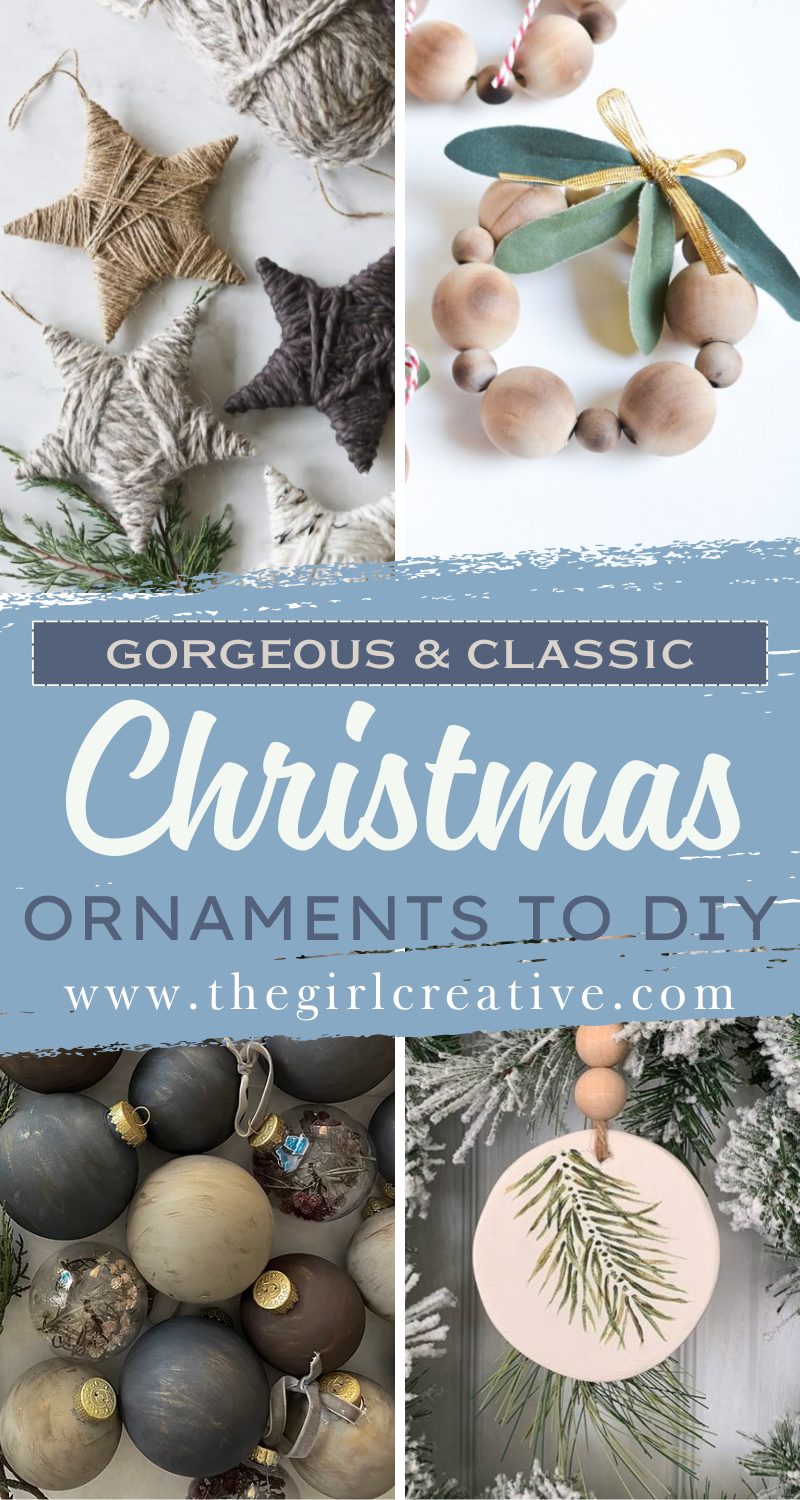 Gorgeous and Classic Christmas Ornaments to DIY