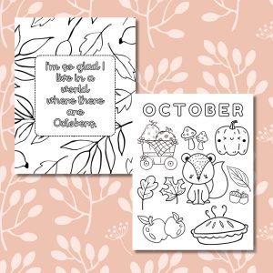 October Coloring Pages