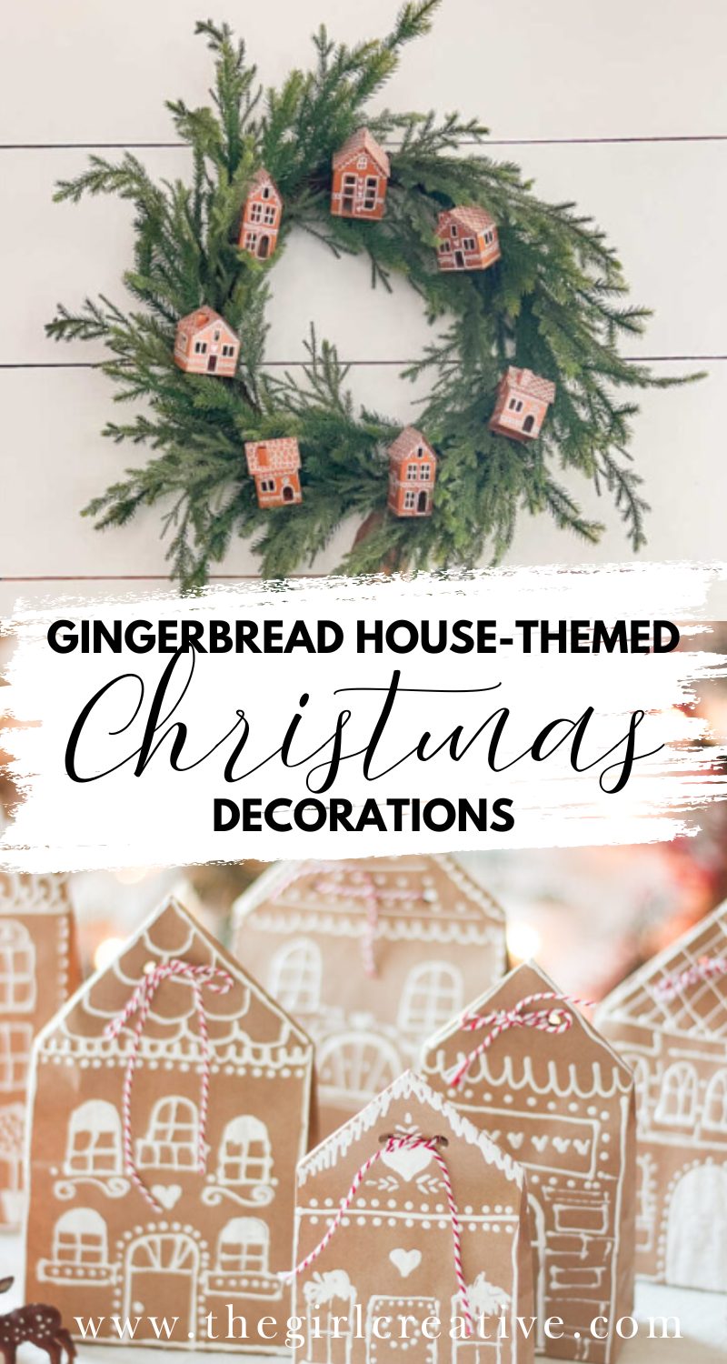 Easy Gingerbread House Themed Christmas Decorations